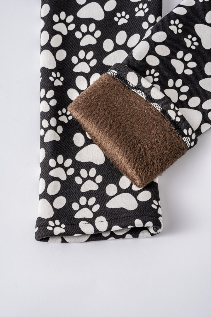 White Paws - Cozy Lined Leggings