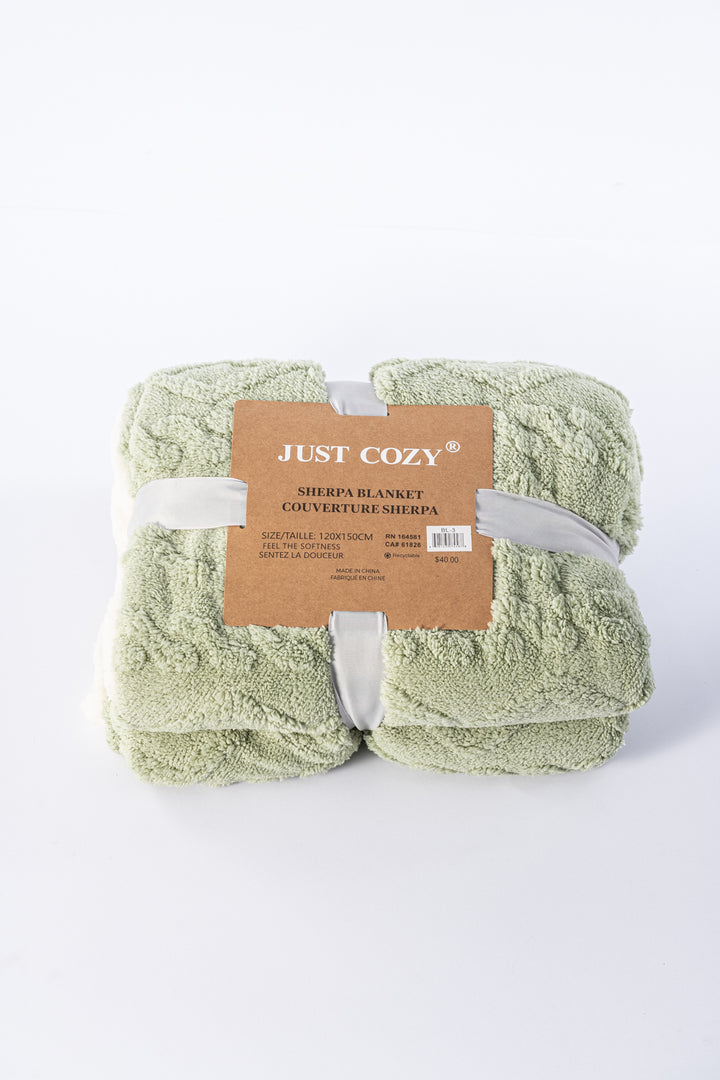 Pistachio - Sherpa Blanket