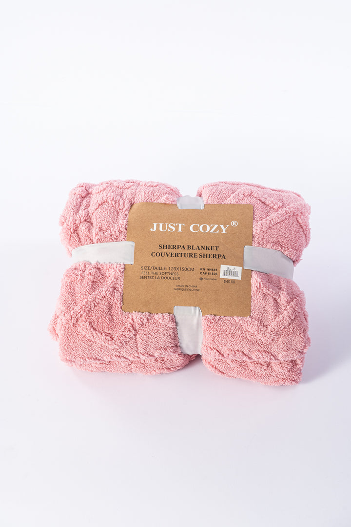 Baby Pink - Sherpa Blanket