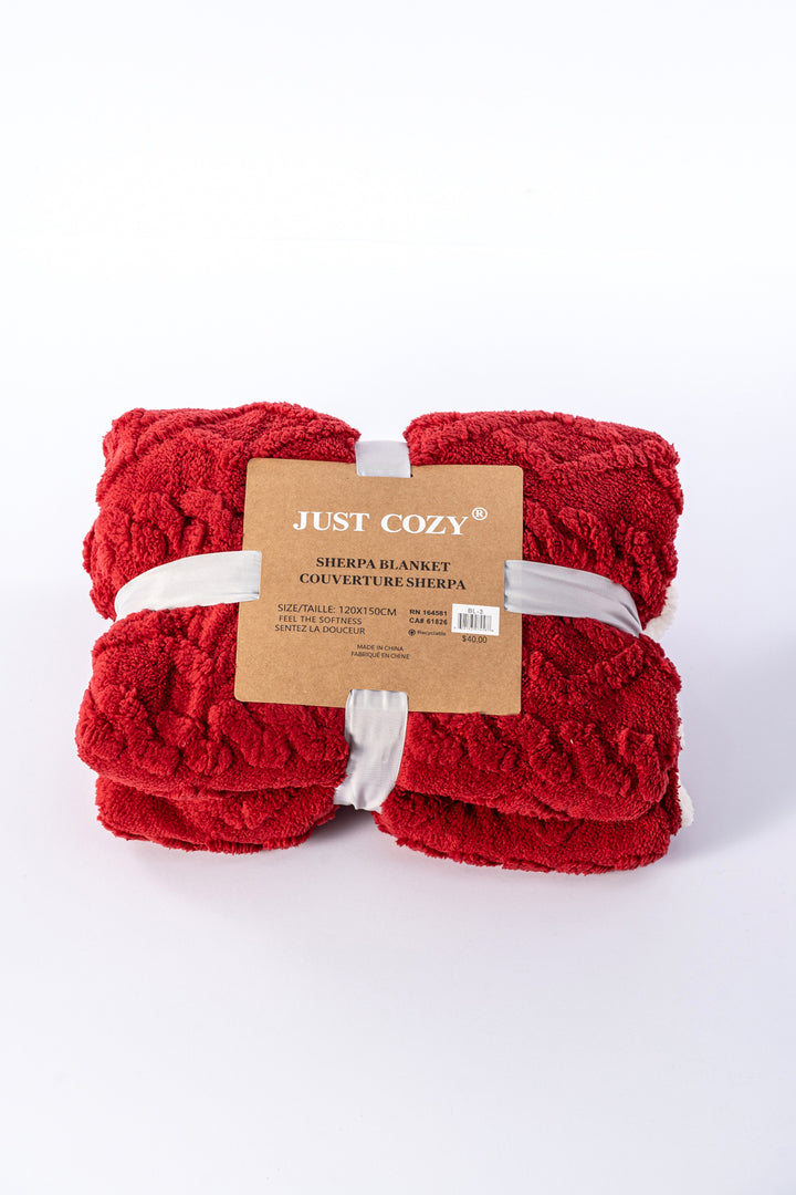 Cherry - Sherpa Blanket