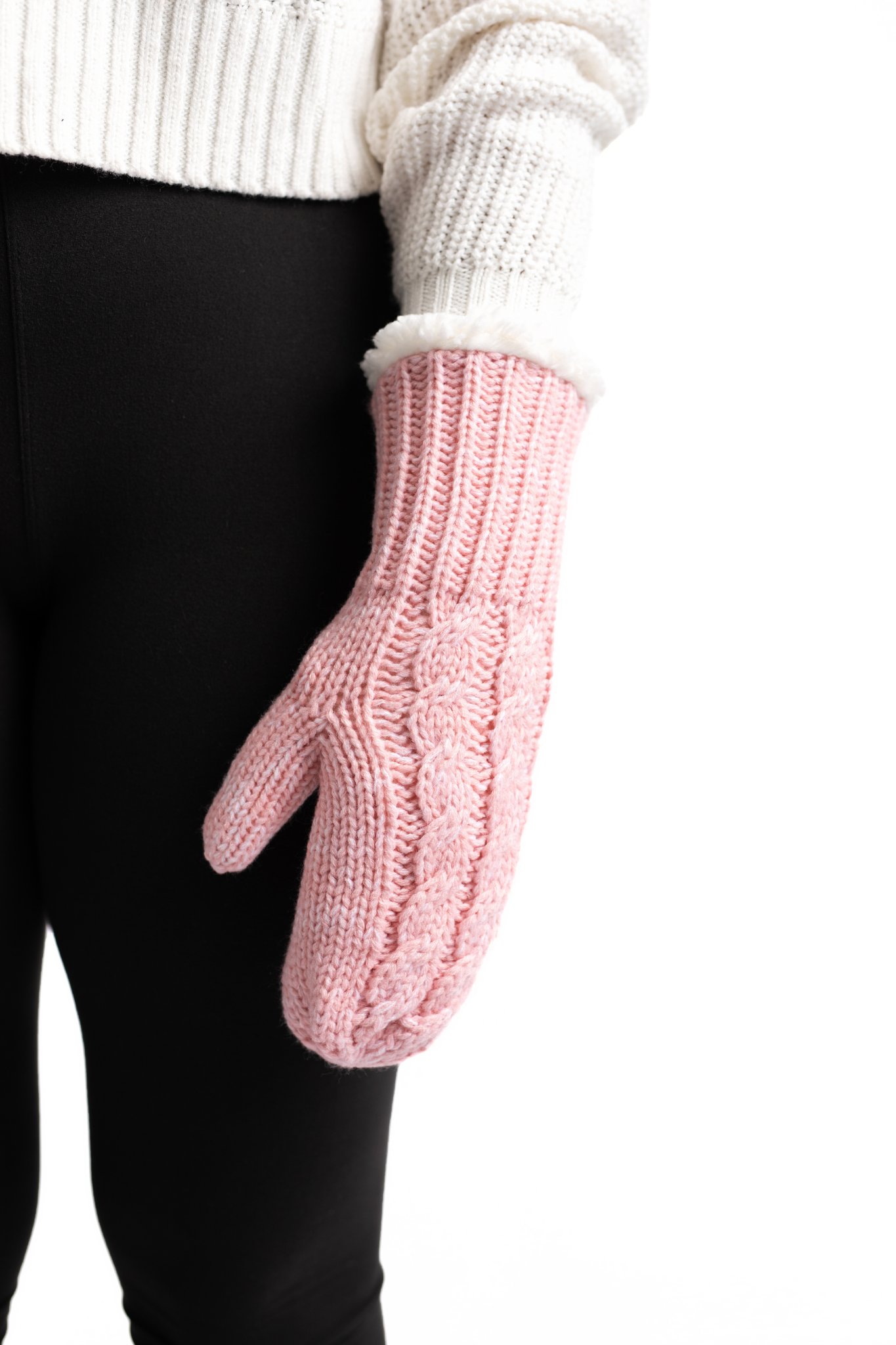 Just Cozy Knit Mittens - Comfy and Cozy Lined Mittens