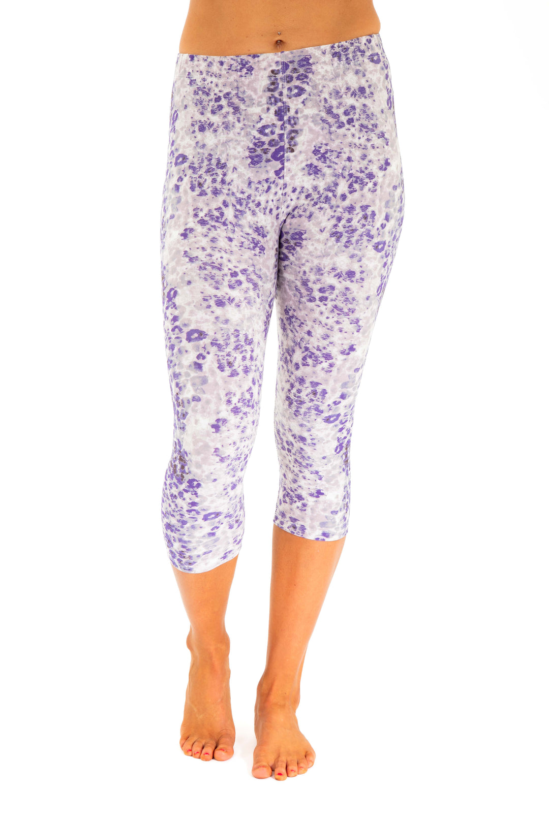 Purple Print - Capris