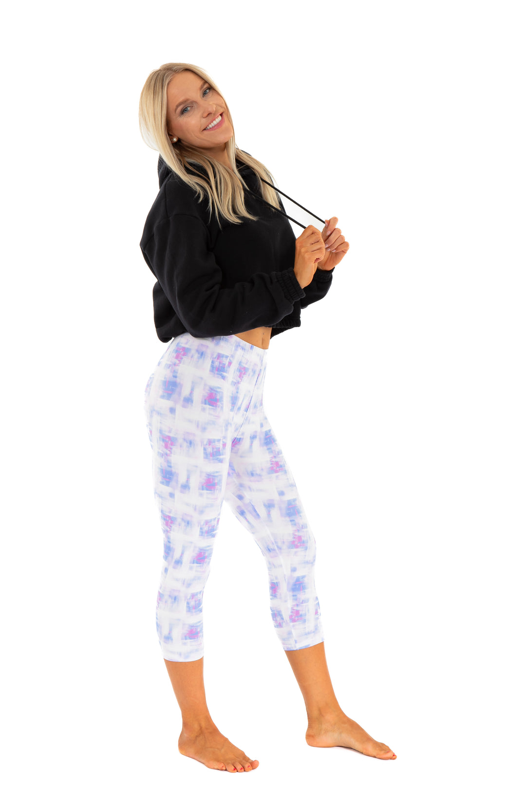 Blue & Pink Colored - Capris