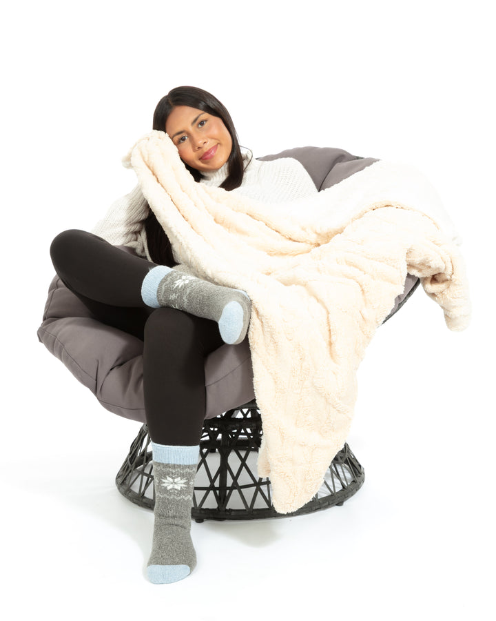 Beige - Sherpa Blanket