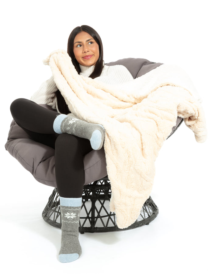 Beige - Sherpa Blanket