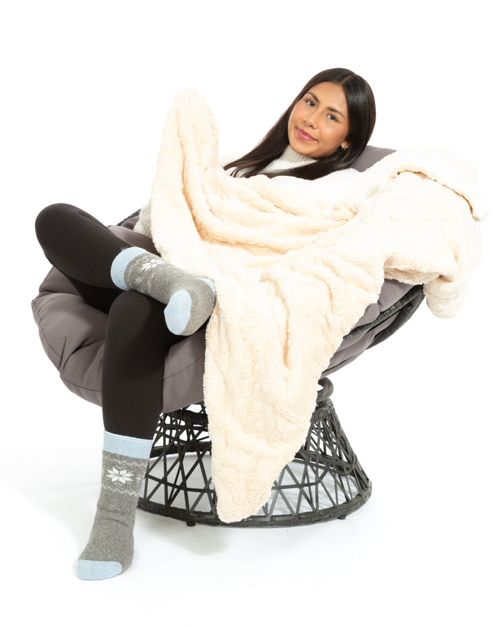 Beige - Sherpa Blanket