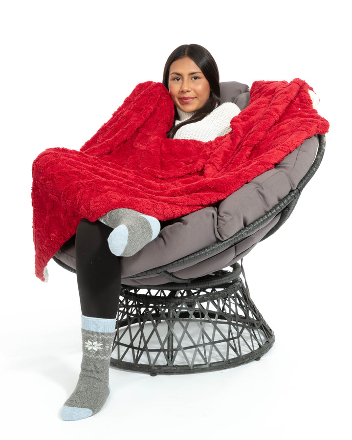 Cherry - Sherpa Blanket