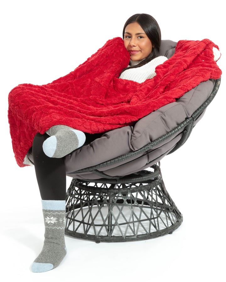 Cherry - Sherpa Blanket