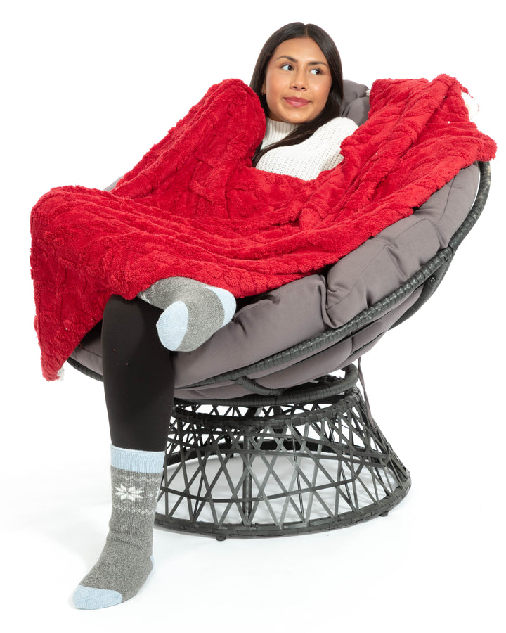 Cherry - Sherpa Blanket