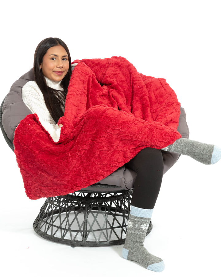 Cherry - Sherpa Blanket