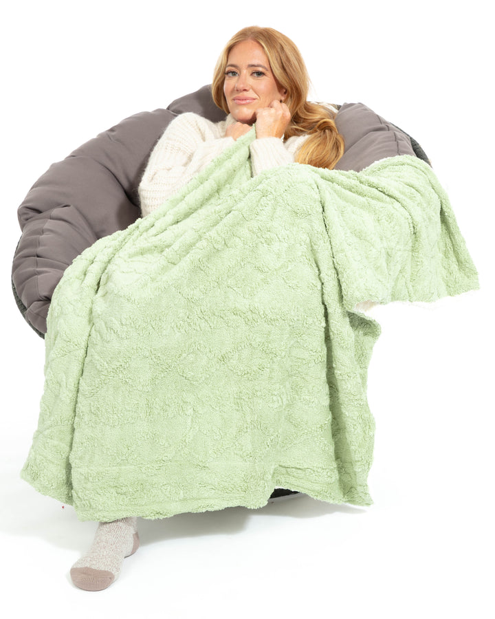 Pistachio - Sherpa Blanket