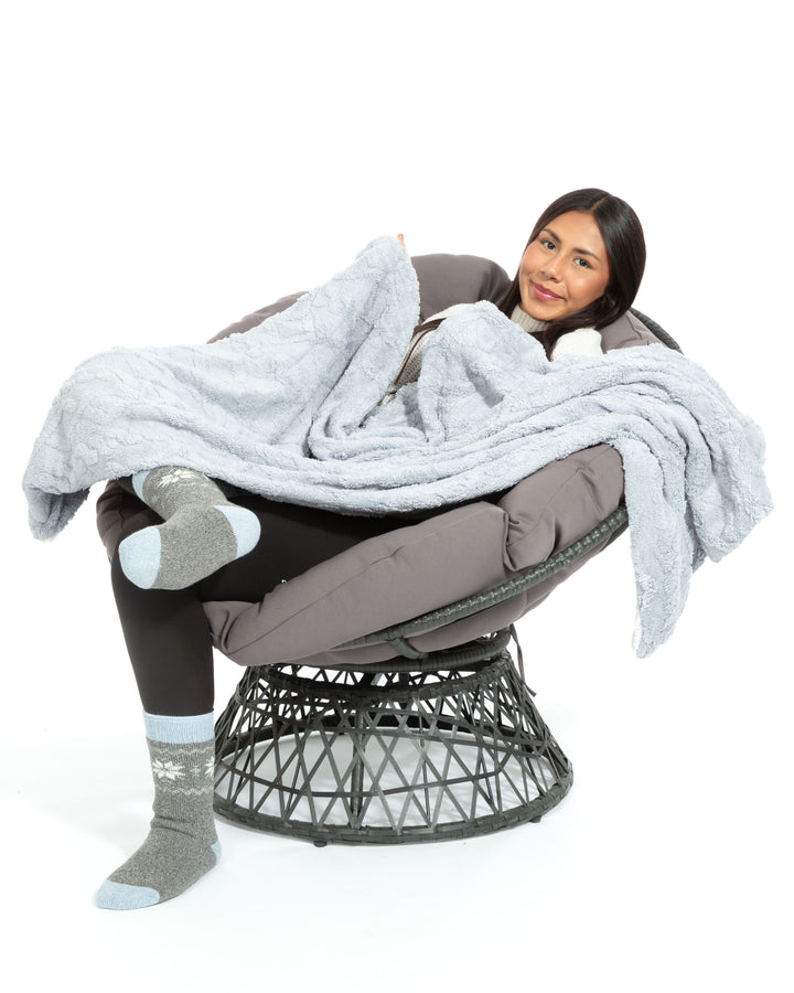 Silver - Sherpa Blanket