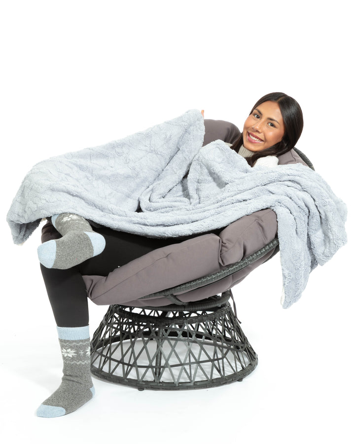 Silver - Sherpa Blanket