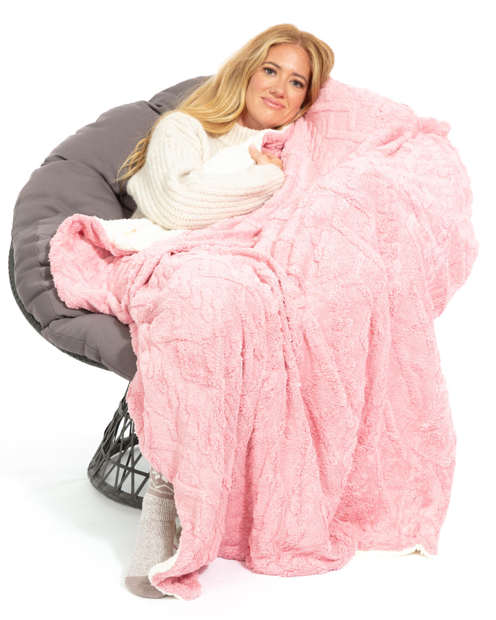 Baby Pink - Sherpa Blanket