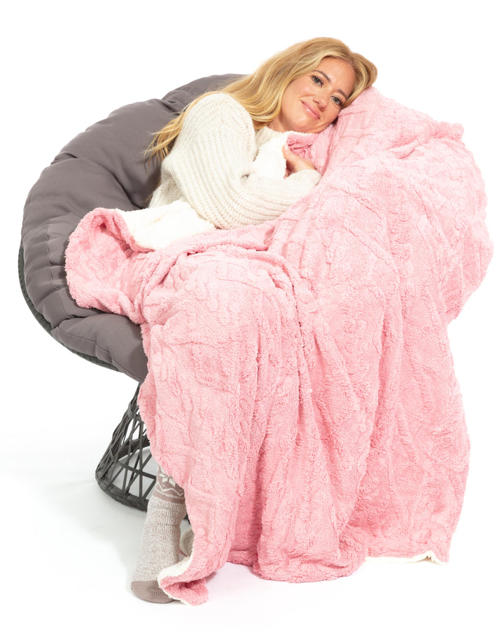 Baby Pink - Sherpa Blanket