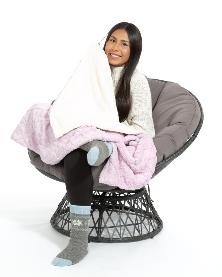 Lavender - Sherpa Blanket