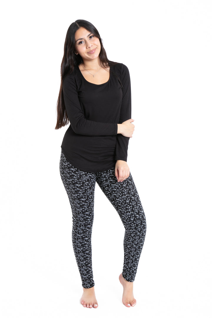 White Lines - Leggings doublés confortables