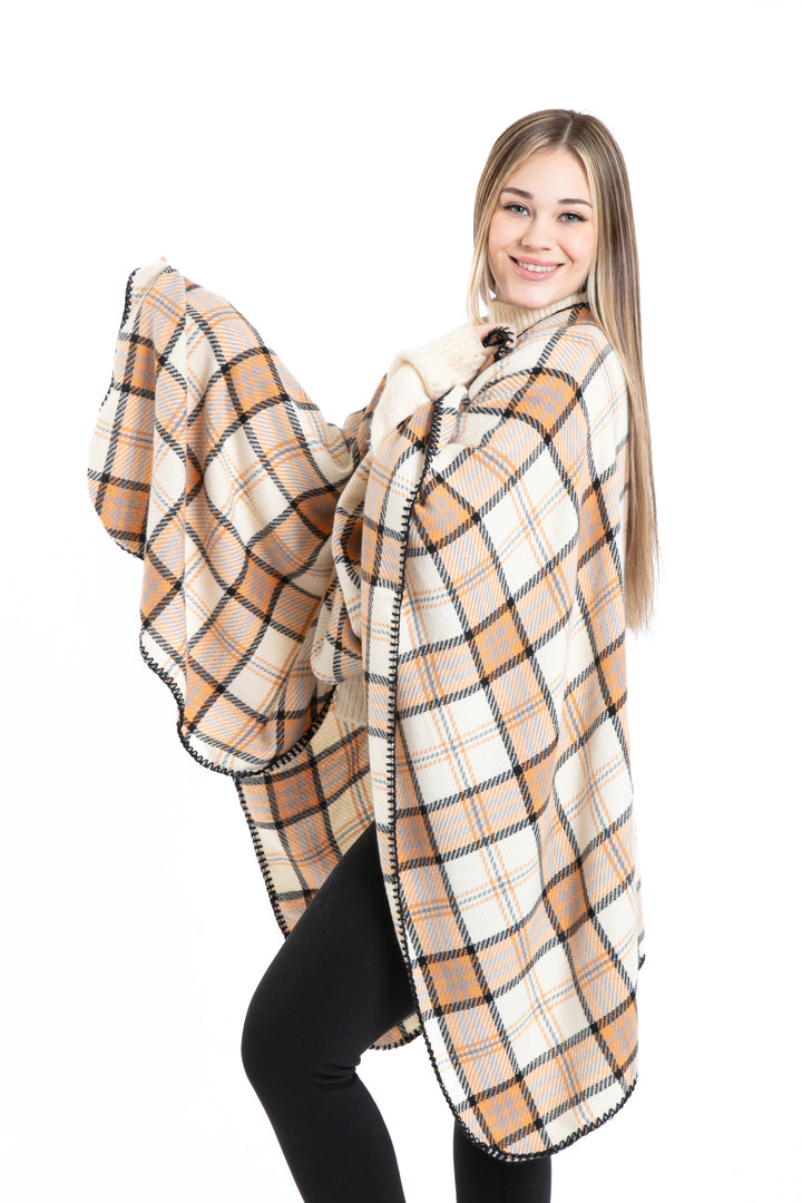 Bianca - Écharpe Poncho