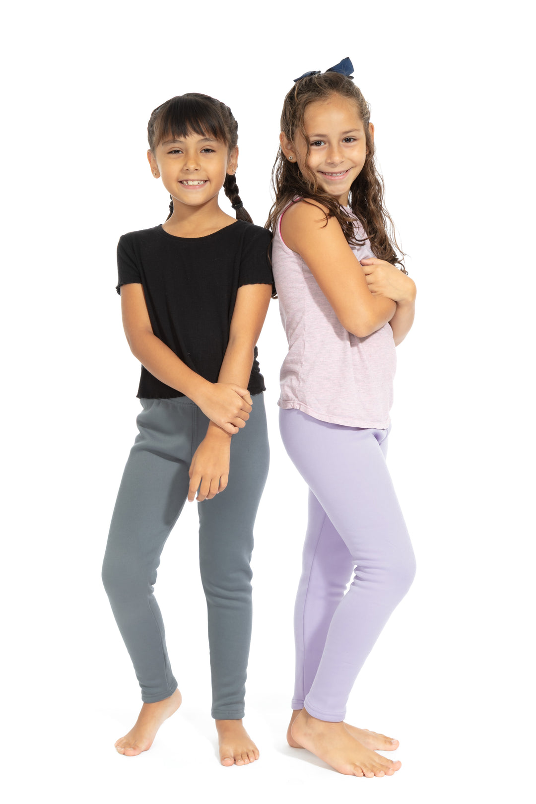 Gray Kid's - Cozy Lined Leggings
