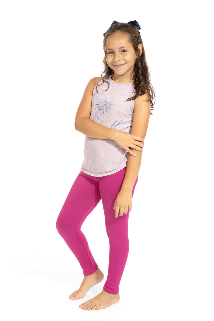 Magenta Kid's - Cozy Lined Leggings