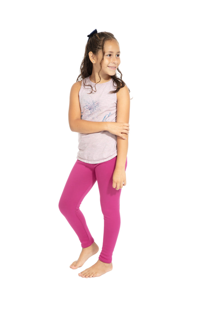 Magenta Kid's - Cozy Lined Leggings