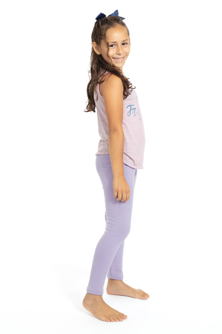 Lavender Kid's - Cozy Lined Leggings