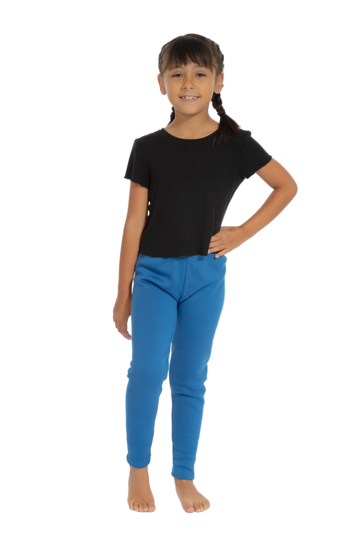 Royal Blue Kid's - Cozy Lined Leggings