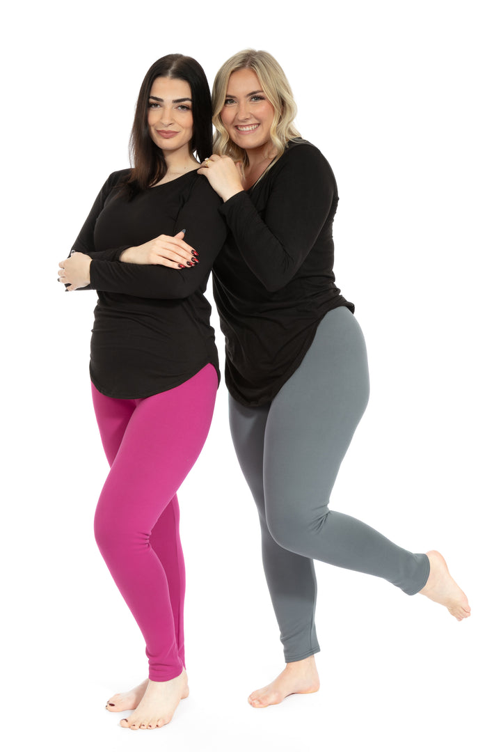 Gray - Cozy Lined Leggings