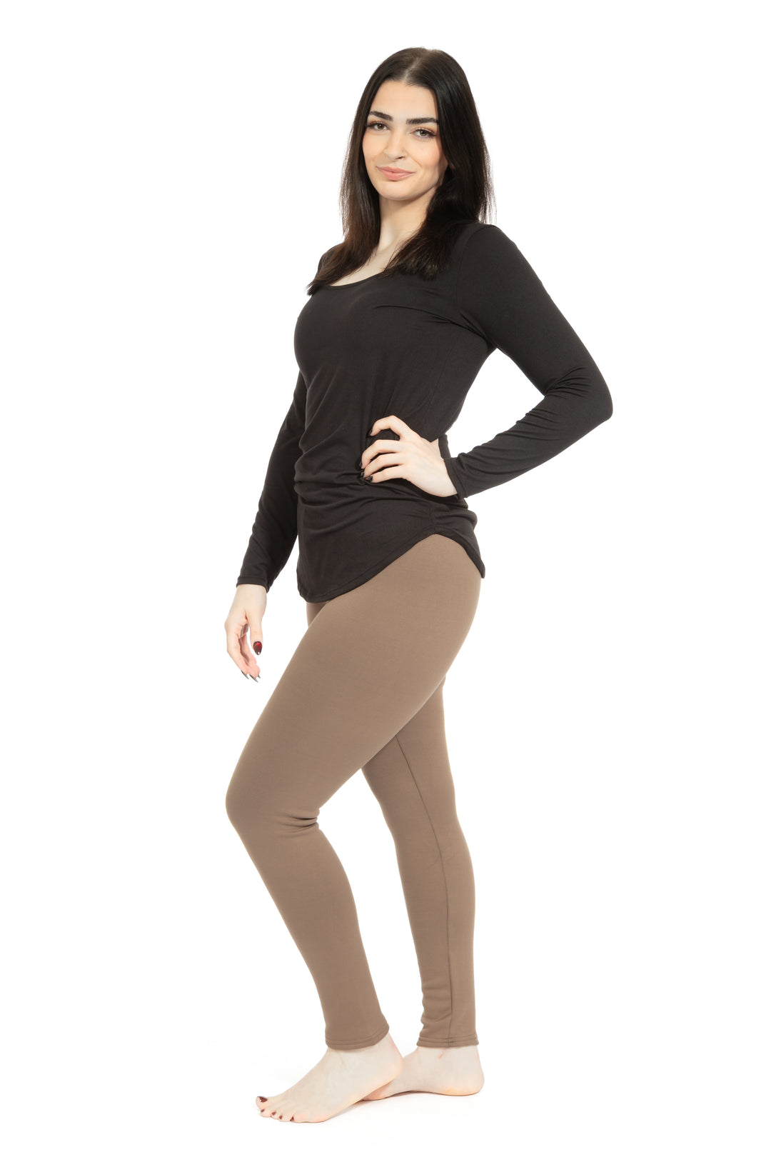 Walnut - Cozy Lined Leggings