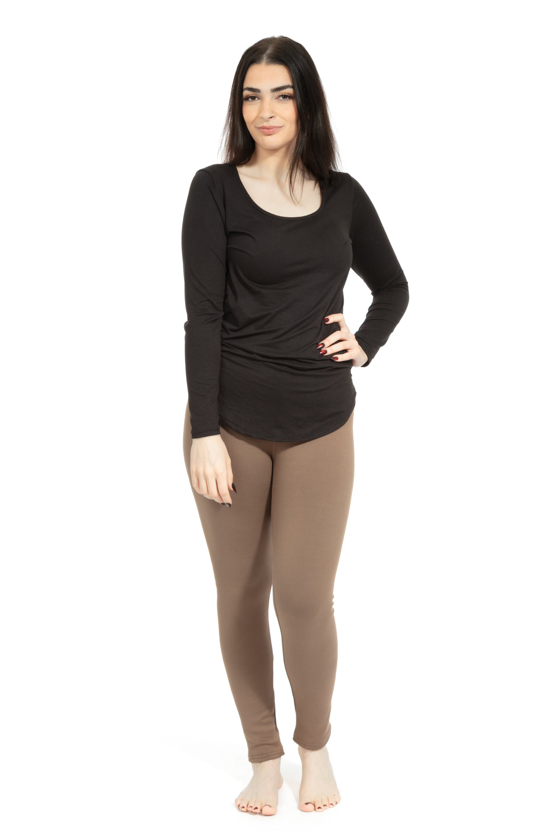Walnut - Cozy Lined Leggings