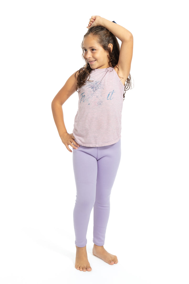 Lavender Kid's - Cozy Lined Leggings