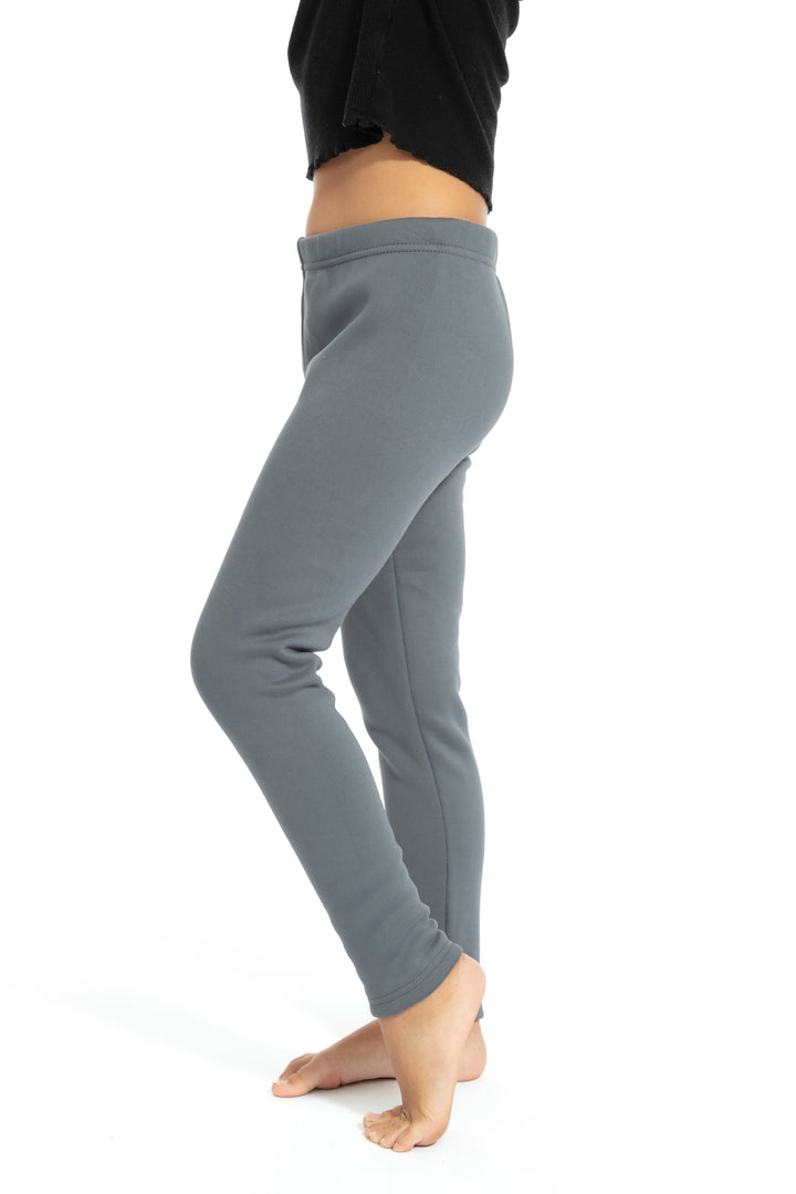 Gray Kid's - Cozy Lined Leggings
