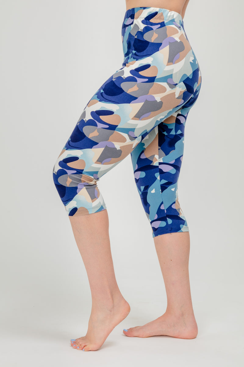 Blue Dotted - Capris – Just Cozy