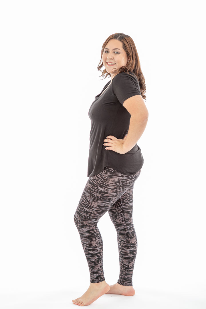 Brown Print - All Season Leggings