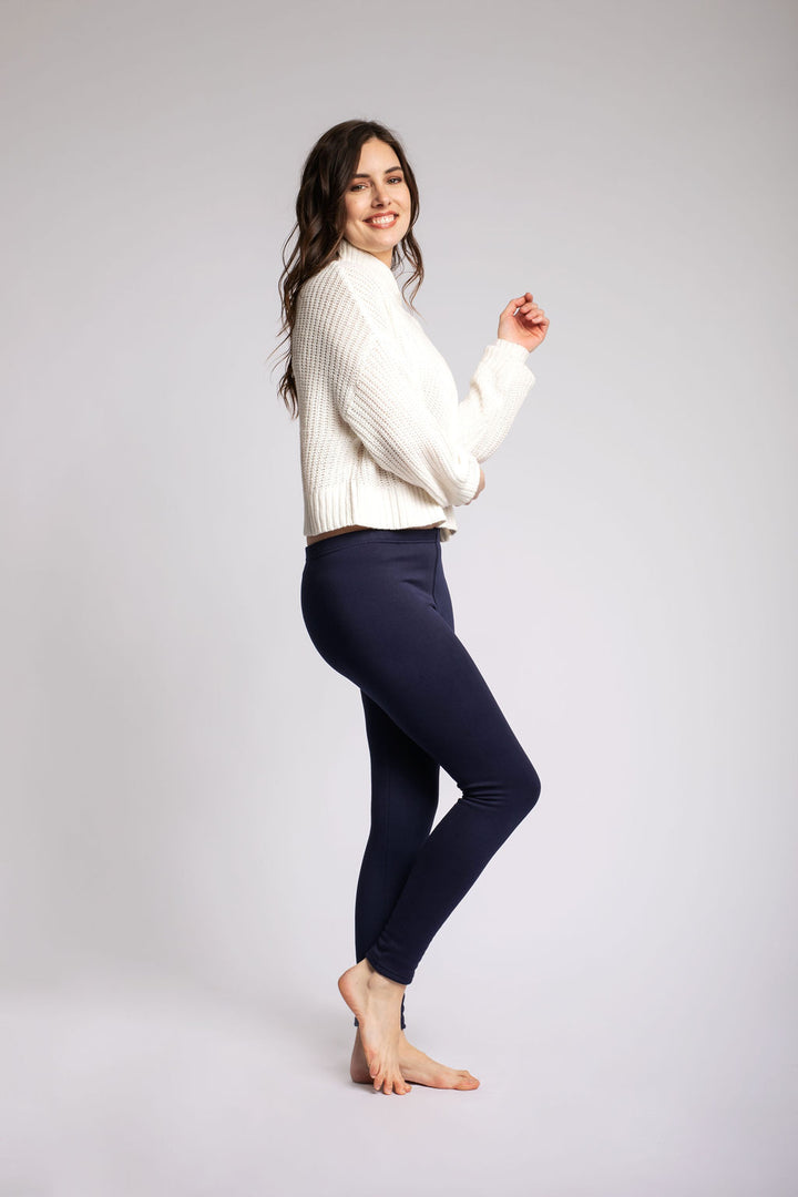 Navy- Cozy Lined Leggings
