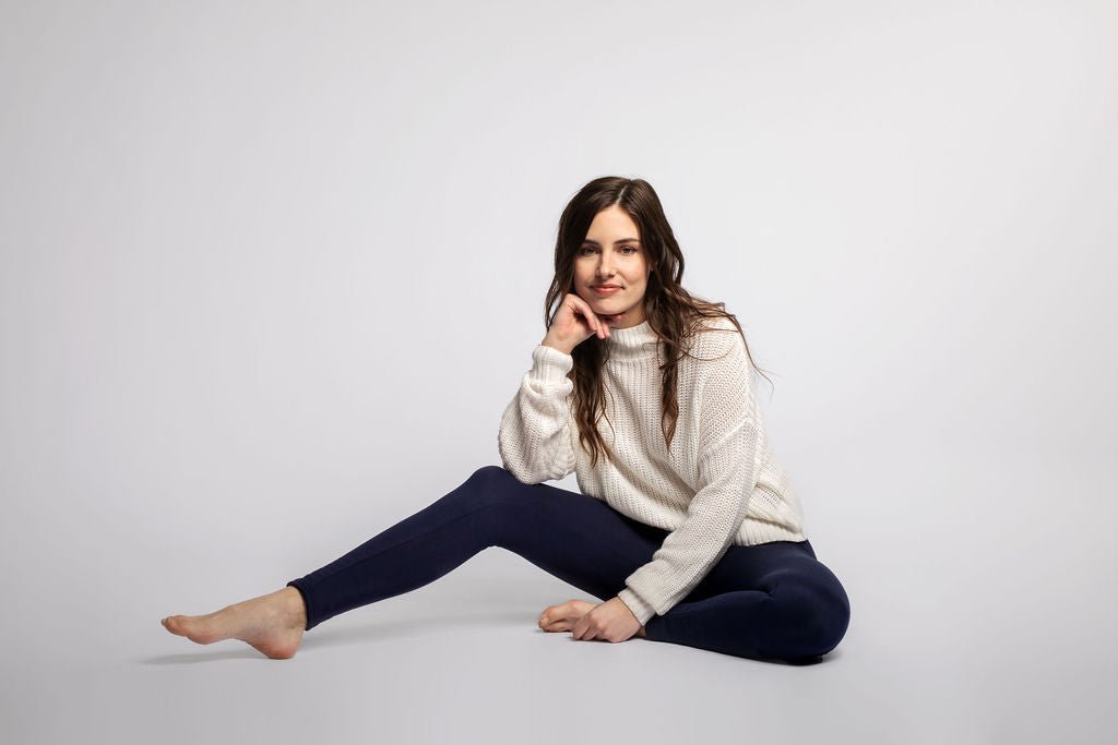 Navy- Cozy Lined Leggings