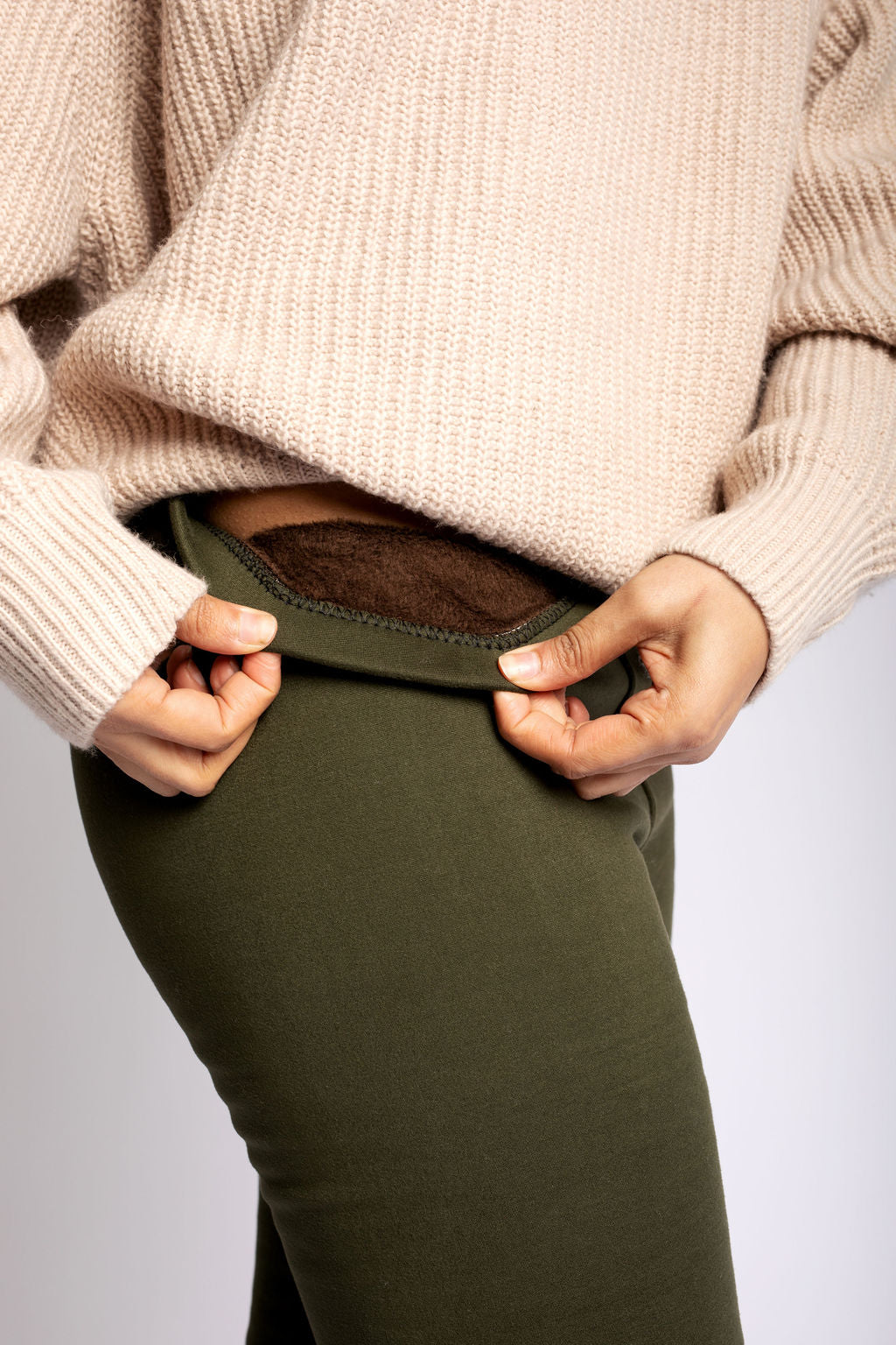 Dark Green - Cozy Lined Leggings