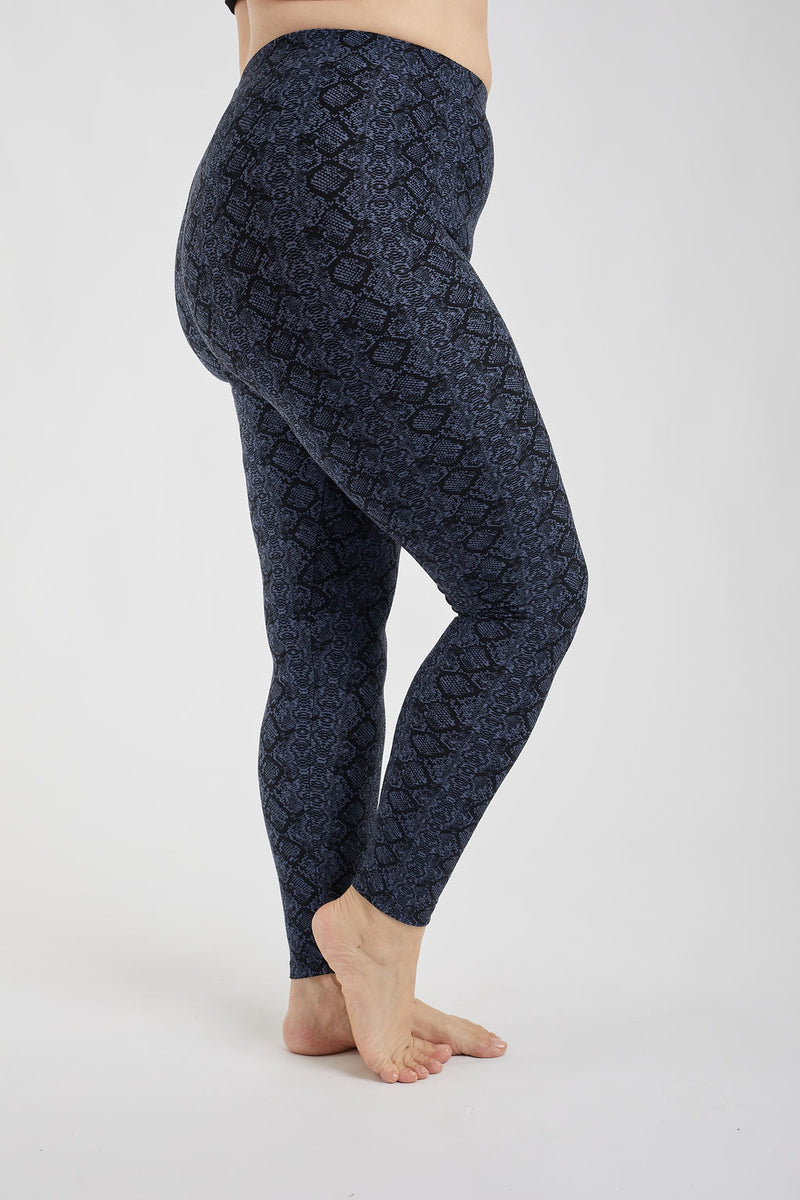 Navy blue patterned clearance leggings