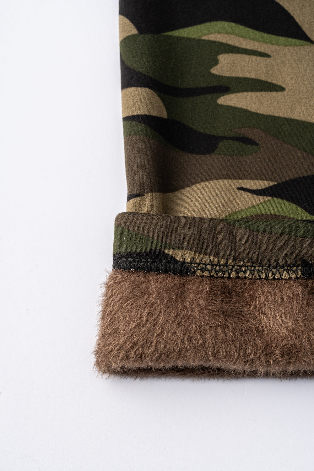 Green Camouflage - Cozy Lined Leggings