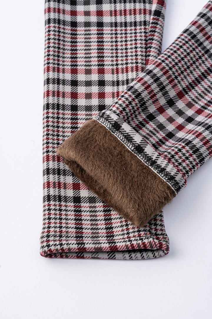 Red Line Checker - Leggings doublés confortables