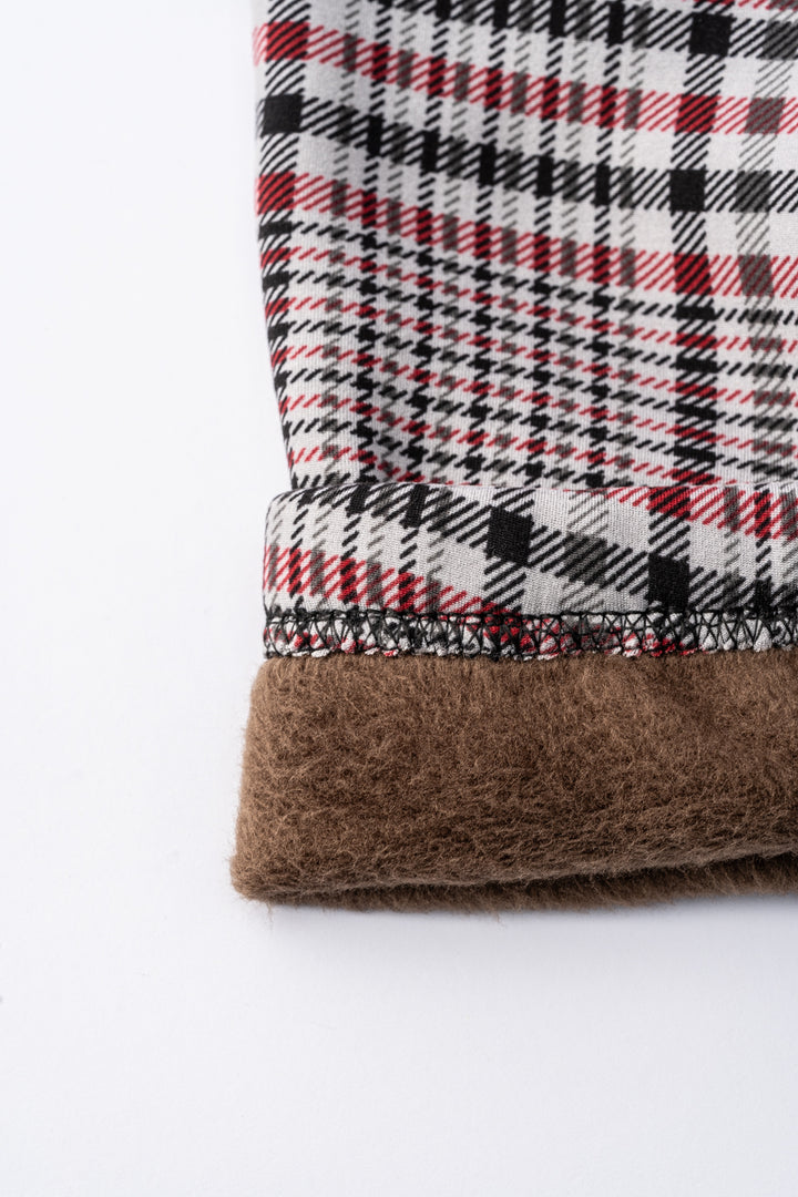 Red Line Checker - Leggings doublés confortables