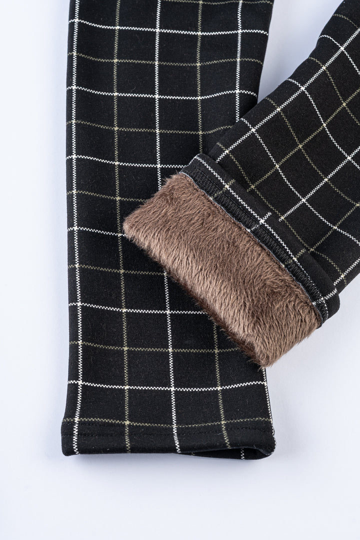 À carreaux - Leggings doublés douillets