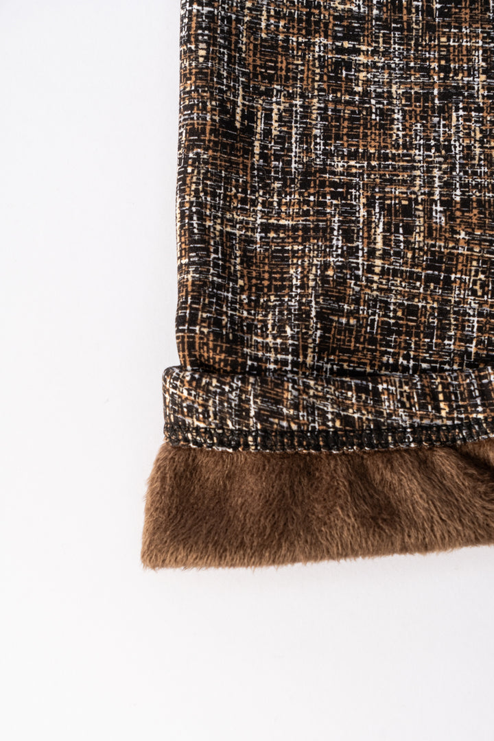 Warm Abstract - Cozy Lined Leggings