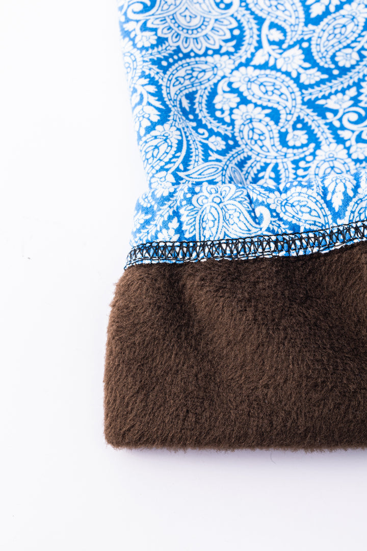 Paisley In Blue - Cozy Lined