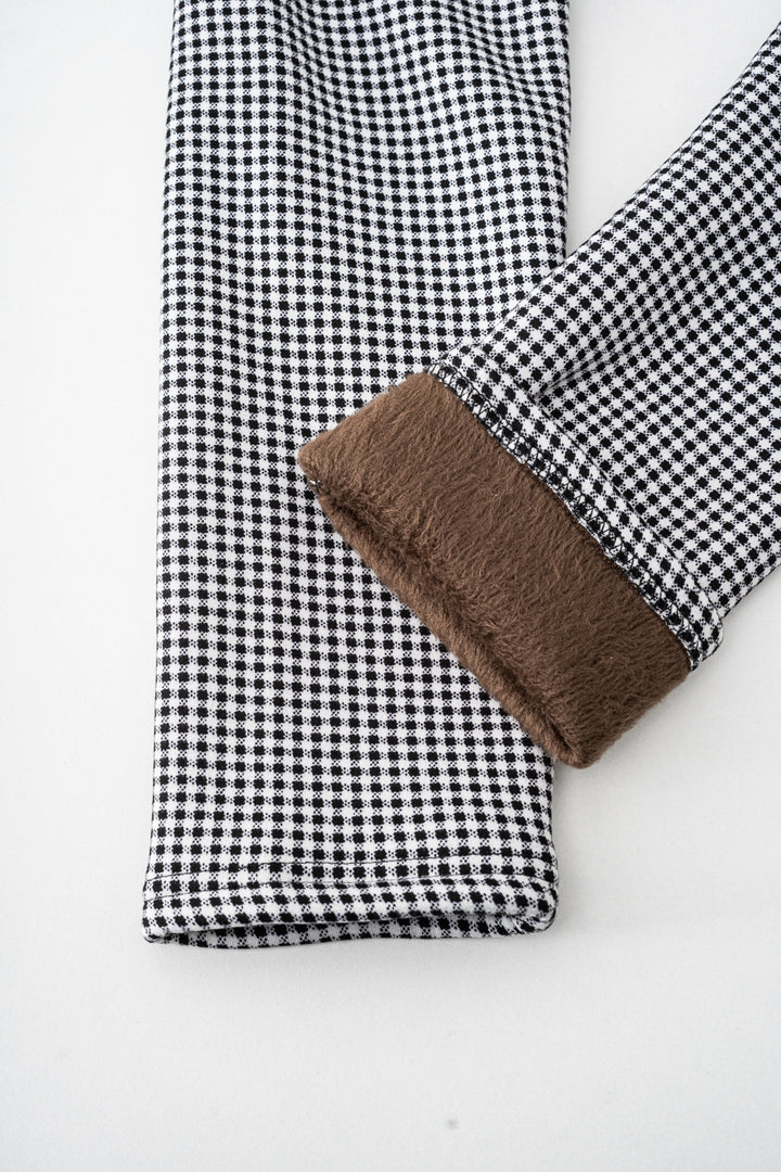 B&W Petite Checkers - Cozy Lined