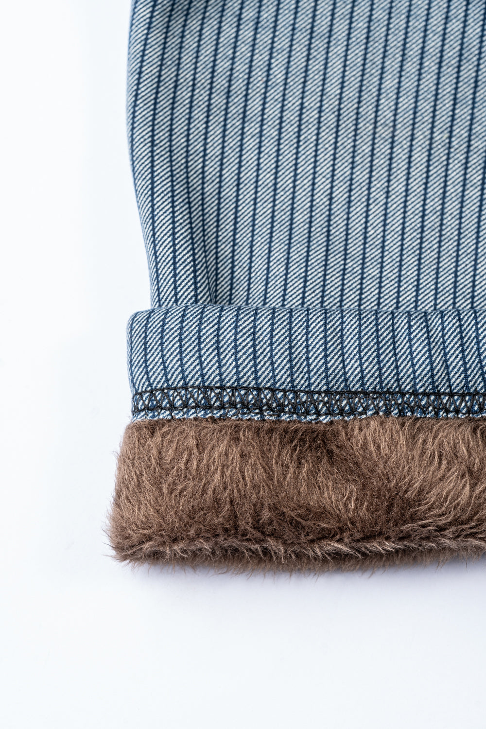 Blue Stripes - Cozy Lined Leggings