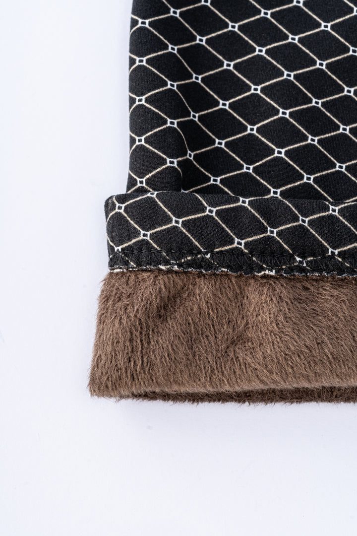 Imprimés N&B - Leggings doublés confortables