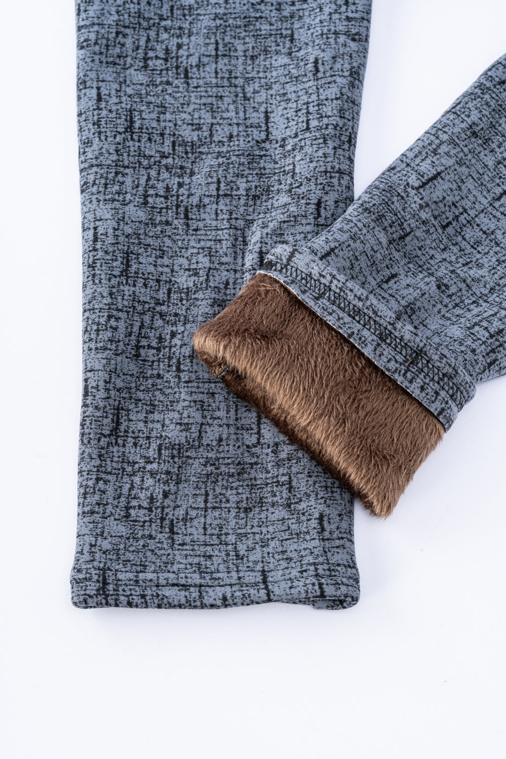 Gris marbré - Leggings doublés confortables