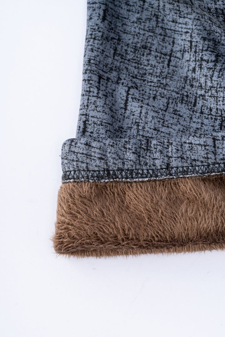 Gris marbré - Leggings doublés confortables