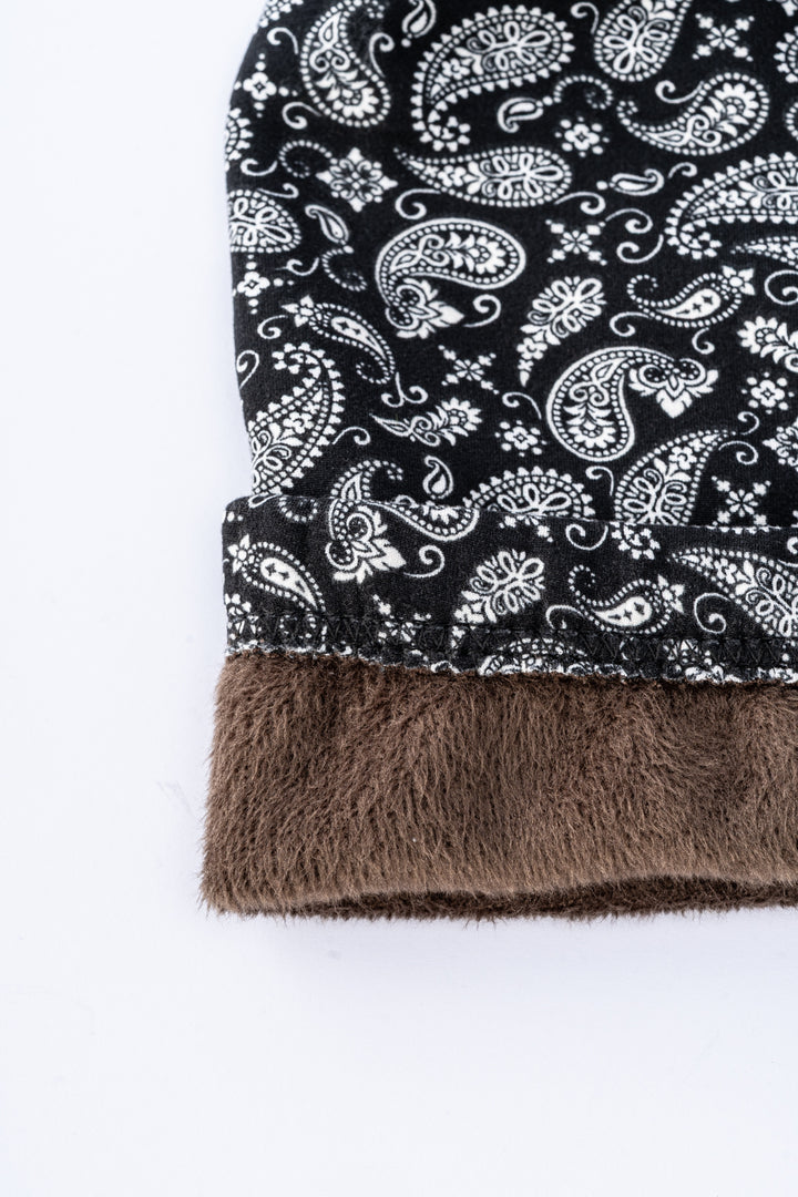 B&W Paisley - Leggings doublés confortables